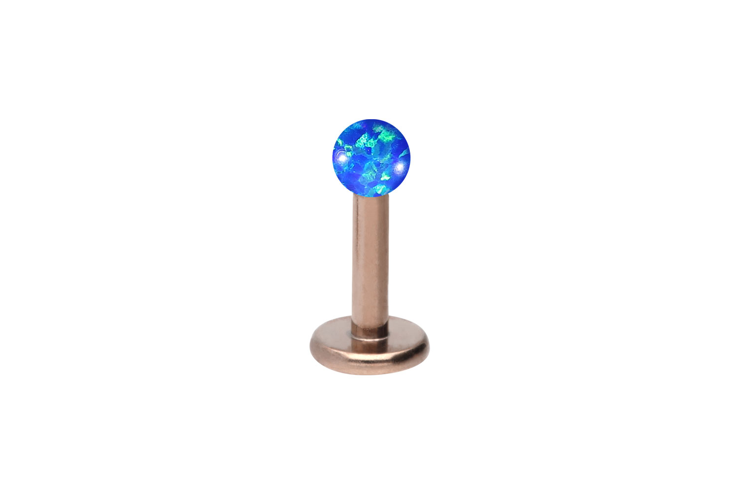 Chirurgenstahl Labret Piercing SYNTHETISCHER OPAL